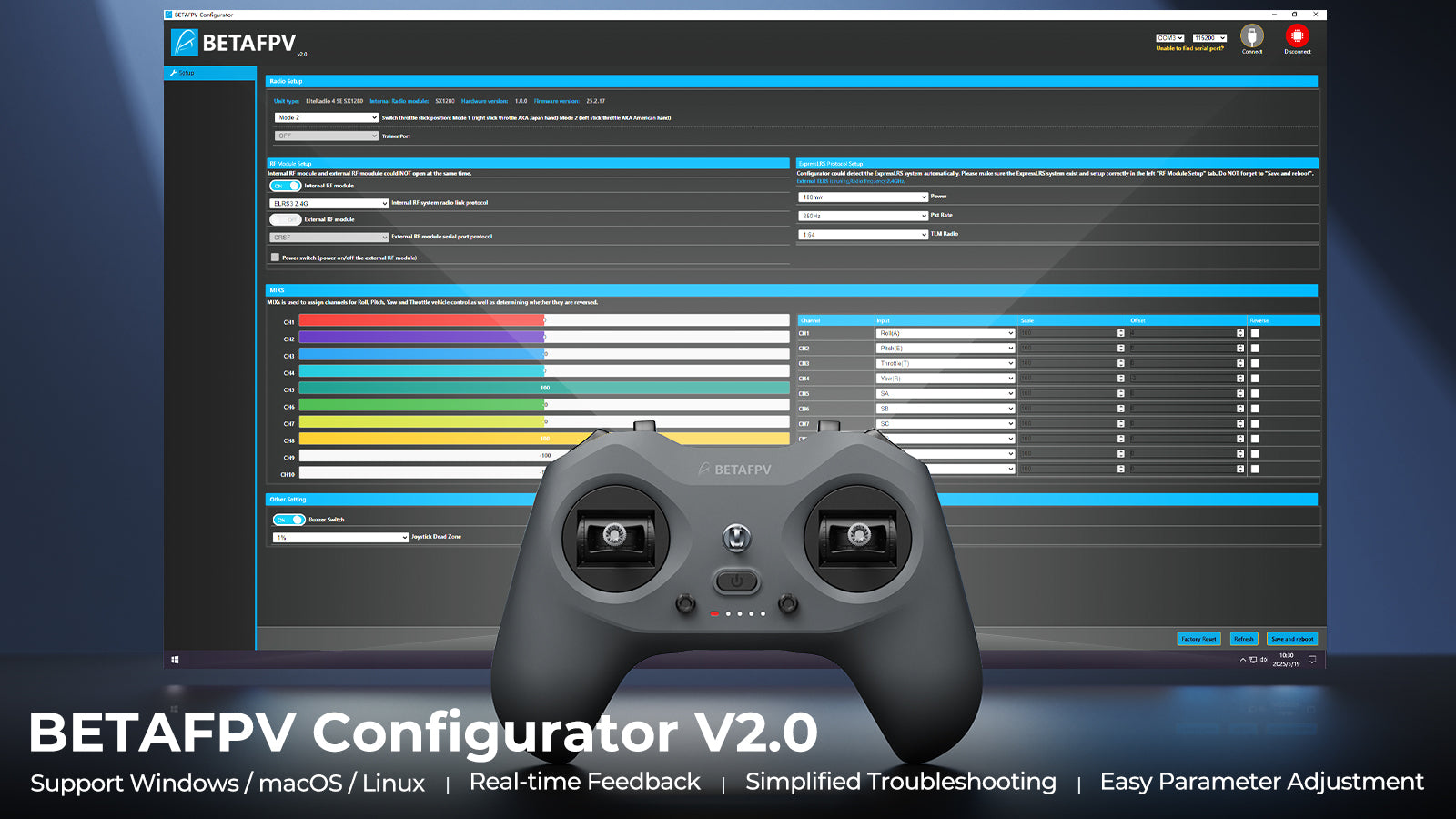 LiteRadio 4 Radio Transmitter - BETAFPV Configurator
