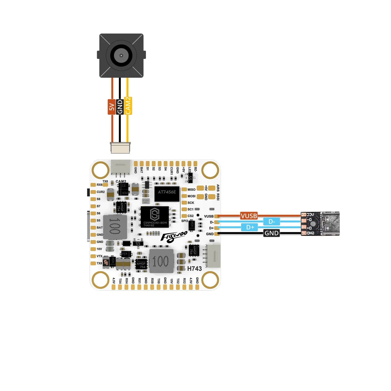 Flywoo Goku H743 Pro V2 30x30 Flight Controller
