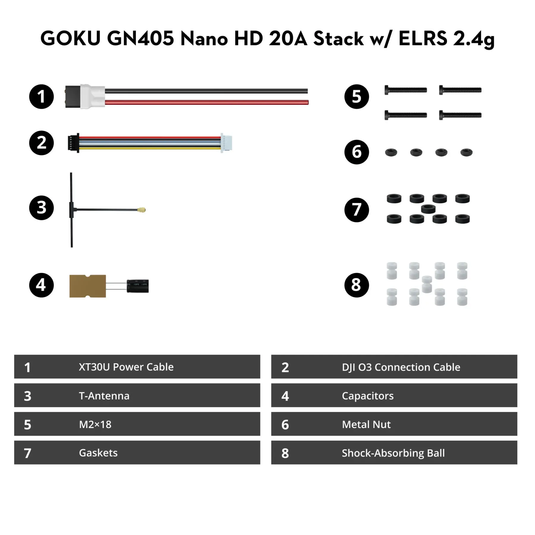Flywoo GOKU GN405 Nano HD 20A Stack V3 w/ ELRS 5 - Flywoo