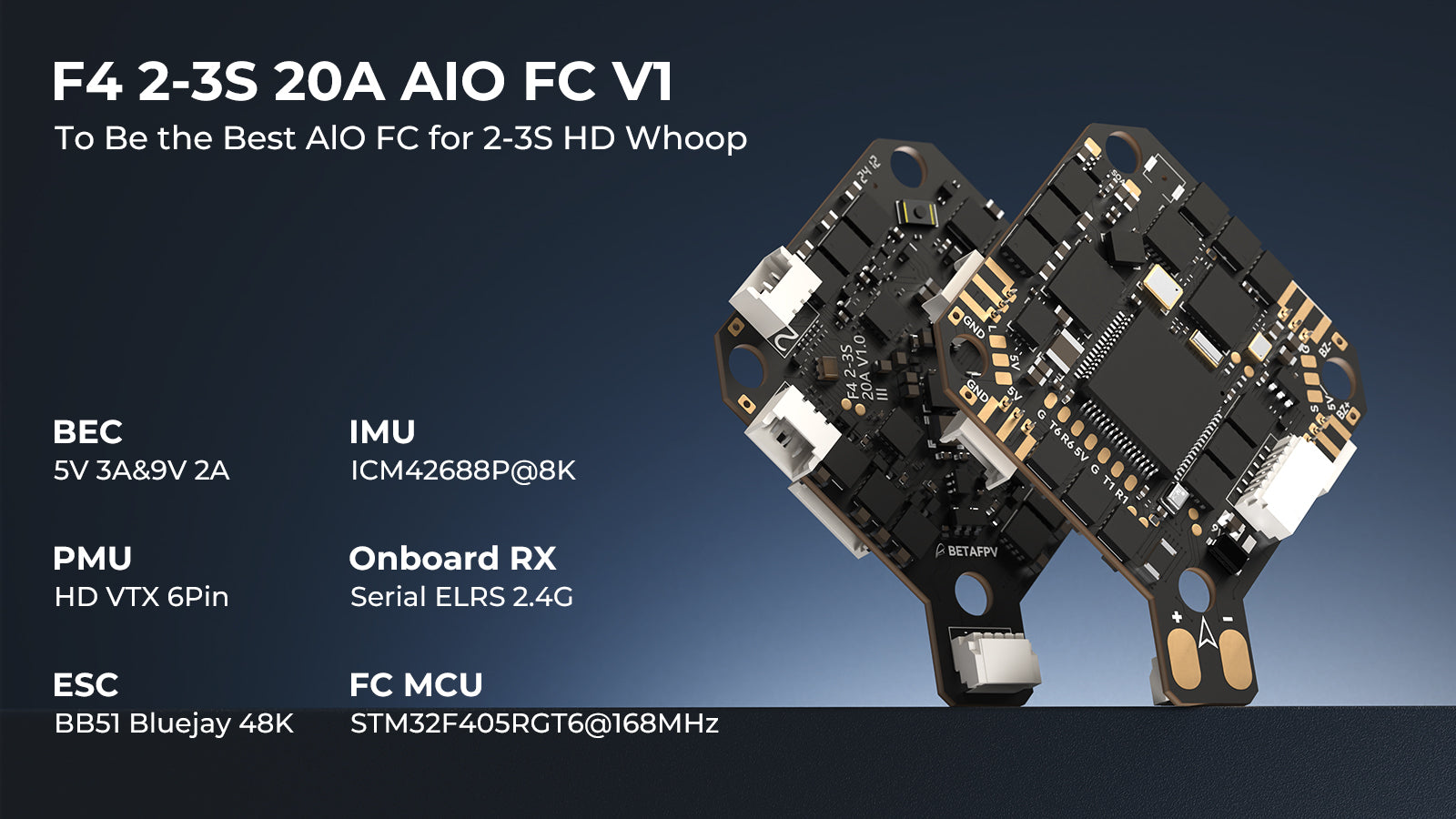 BetaFPV Pavo20 Pro II O4 Brushless Whoop Quadcopter ELRS 2.4G 16 Pavo20 Pro II Brushless Whoop Quadcopter F4 2-3S 20A AIO FC