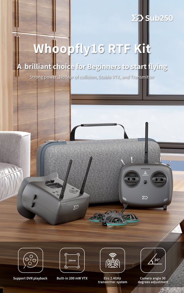 Sub250 Whoopfly16 RTF Combo ( right throttle) 15 Sub250 Whoopfly16 RTF Combo ( right throttle) 8 - Sub250