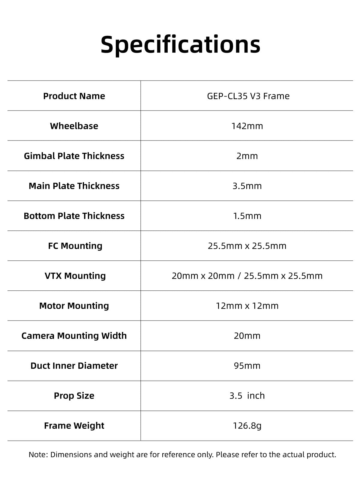 GEPRC GEP-CL35 V3 Frame 7 - GEPRC