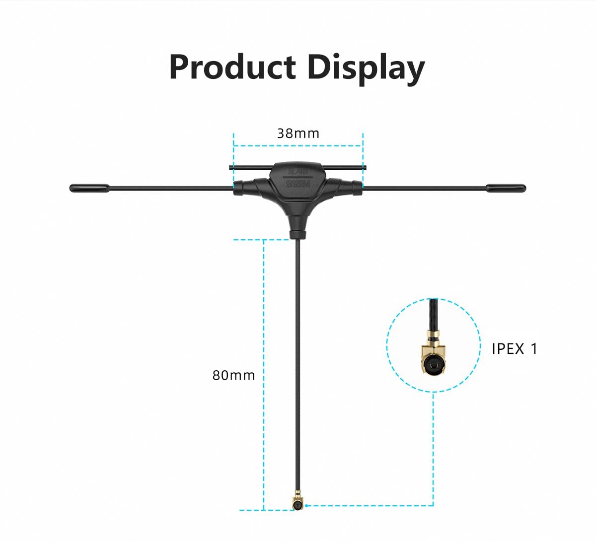 GEPRC 915M/2.4G Dual-Band T Antenna 8 - GEPRC