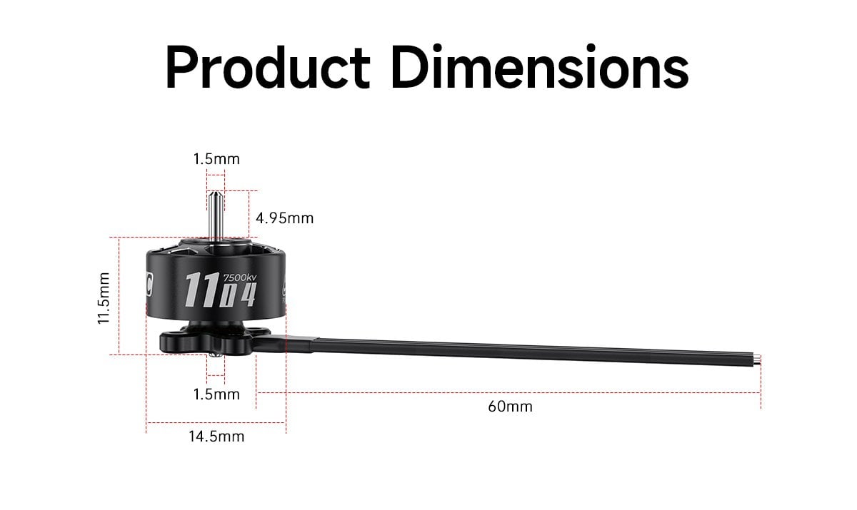 GEPRC SPEEDX2 1104 7500KV Motor 13 - GEPRC