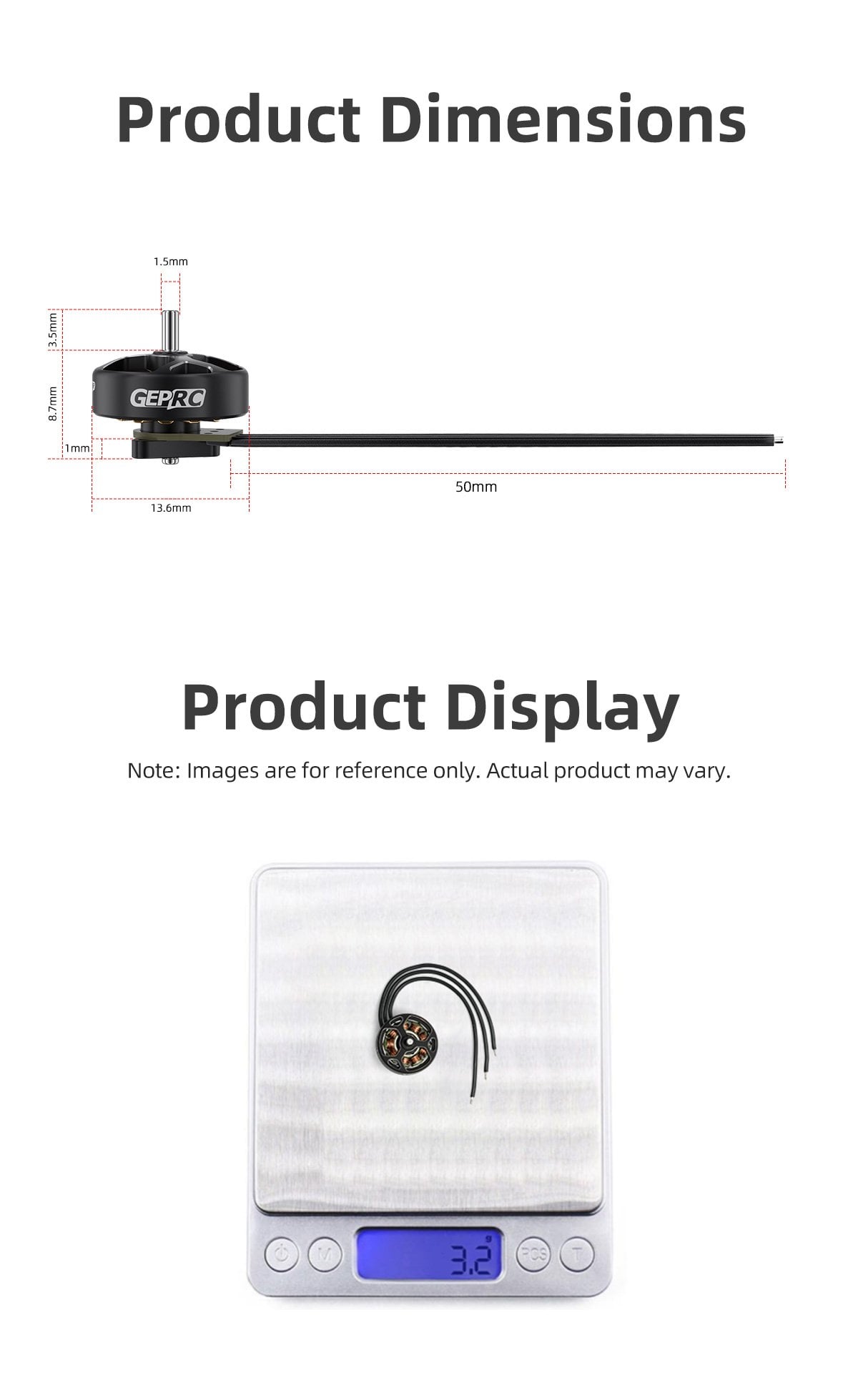 GEPRC SPEEDX2 1003 14800KV Motor 11 - GEPRC