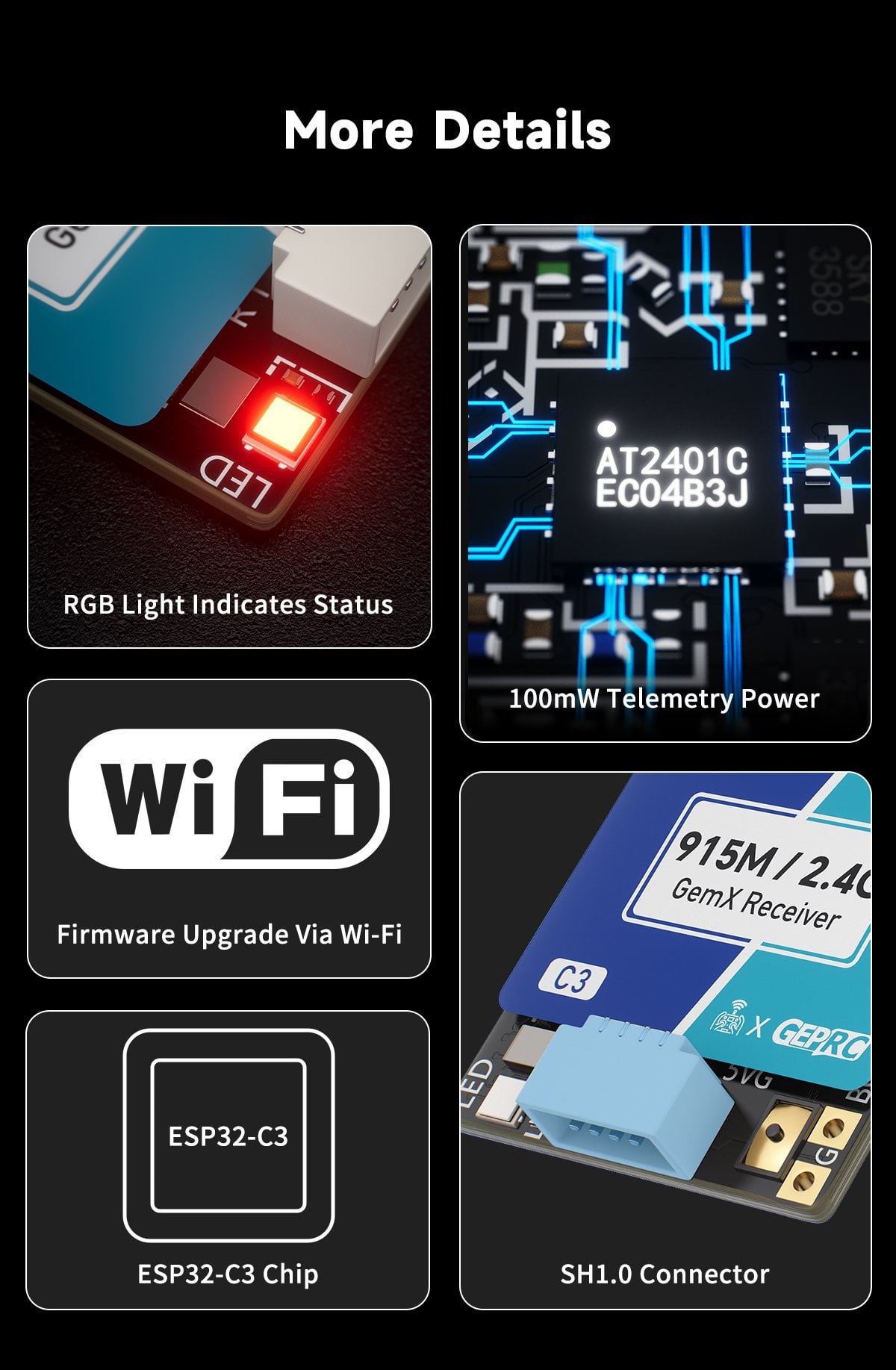 GEPRC ELRS 915M/2.4G C3 Gemini Xrossband Receiver 15 - GEPRC