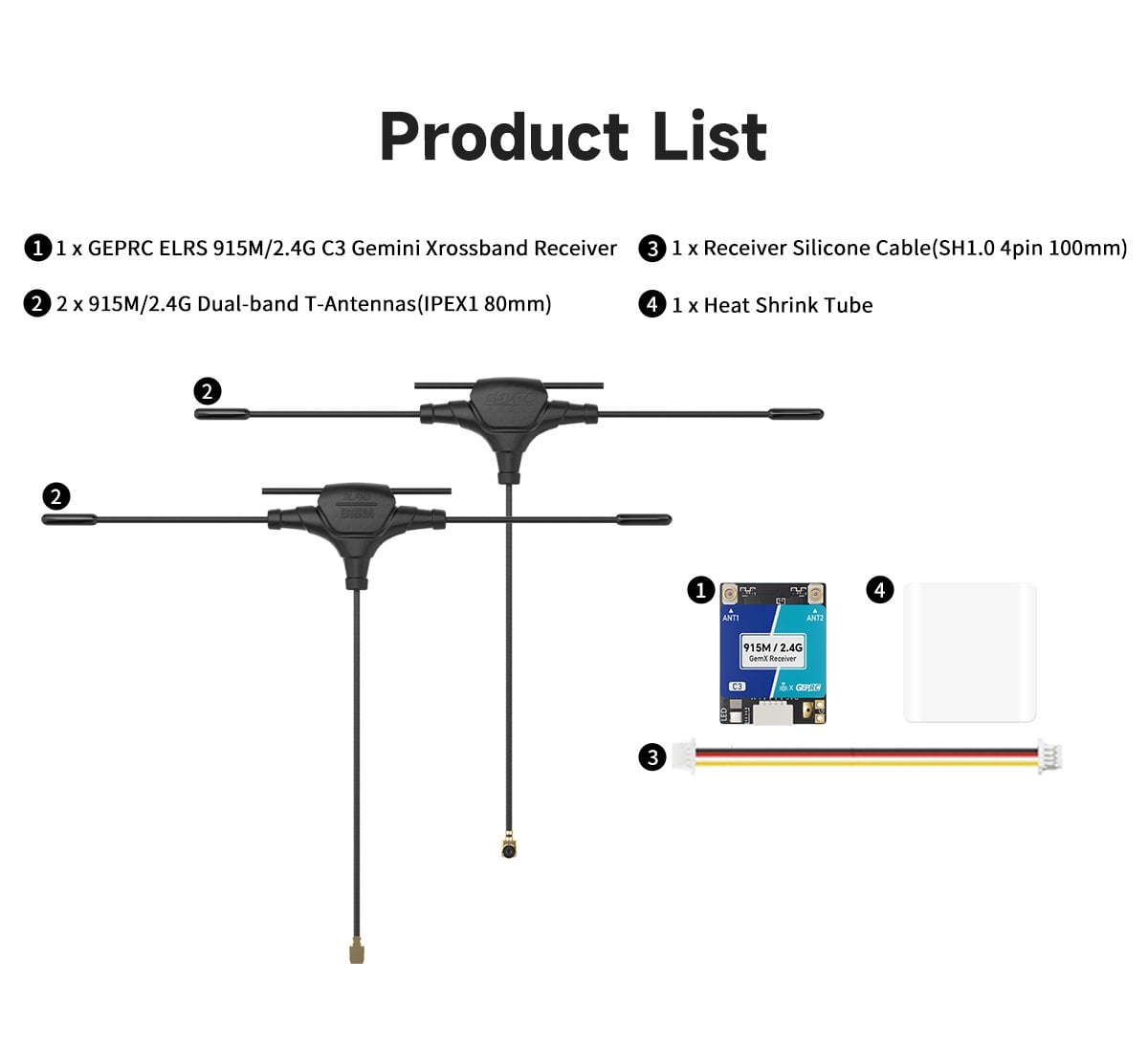 GEPRC ELRS 915M/2.4G C3 Gemini Xrossband Receiver 22 - GEPRC