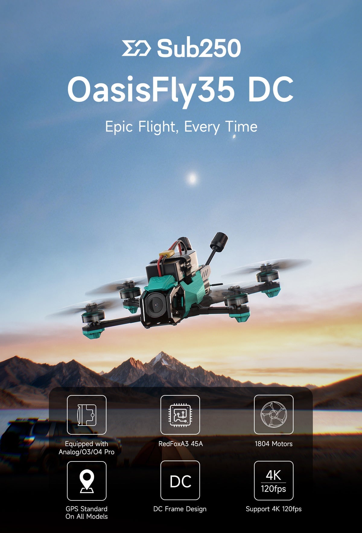 Sub250 OasisFly35 DC O4 Pro GPS ELRS 2.4G (Choose BNF or PNP) 5 - Sub250