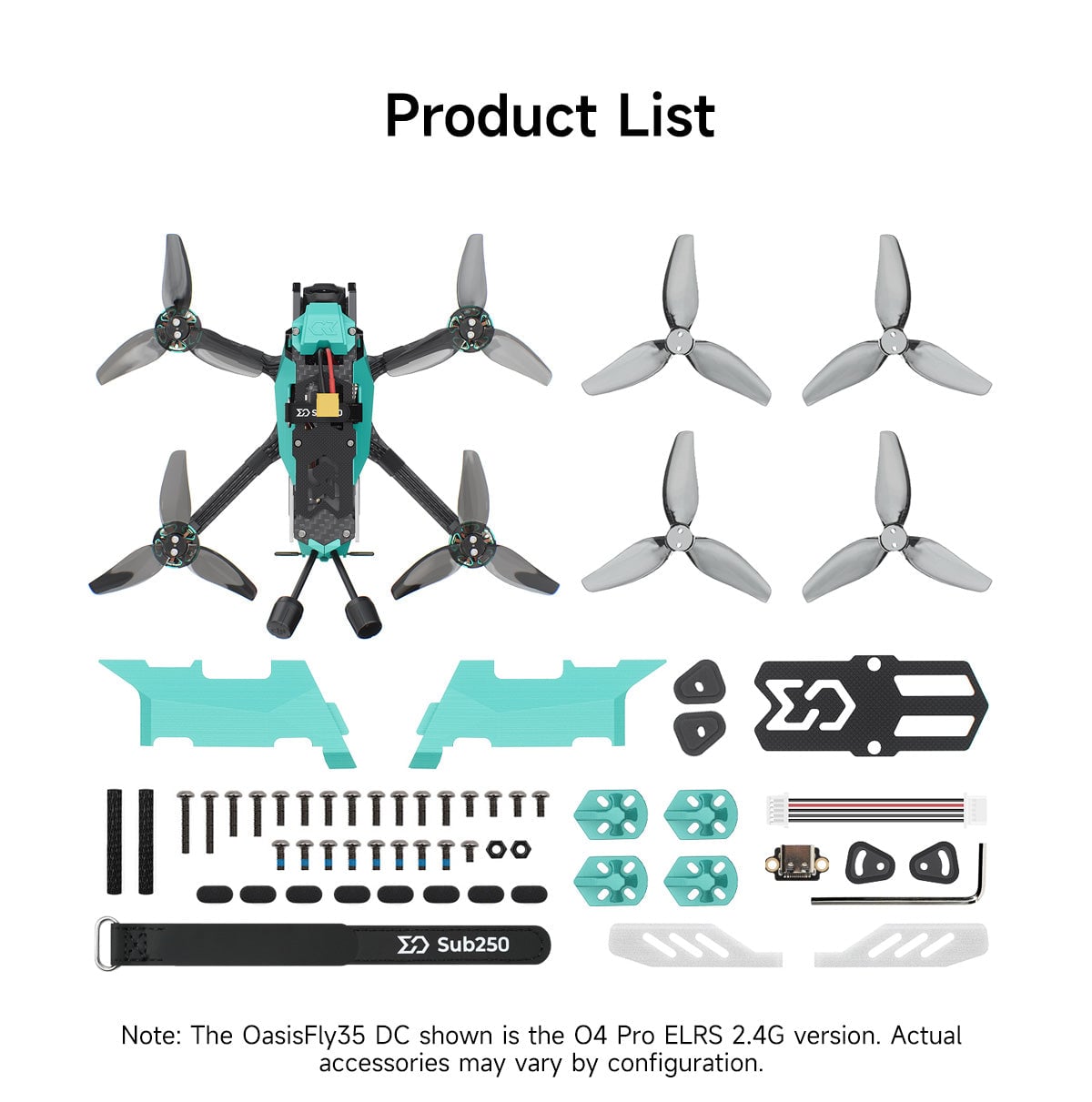 Sub250 OasisFly35 DC O4 Pro GPS ELRS 2.4G (Choose BNF or PNP) 20 - Sub250