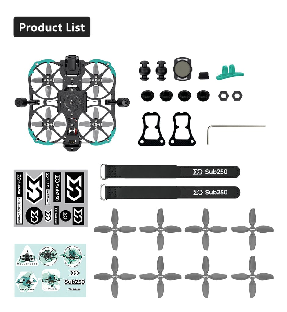 Sub250 Huma20 O4 Pro ELRS 2.4G 12 - Sub250
