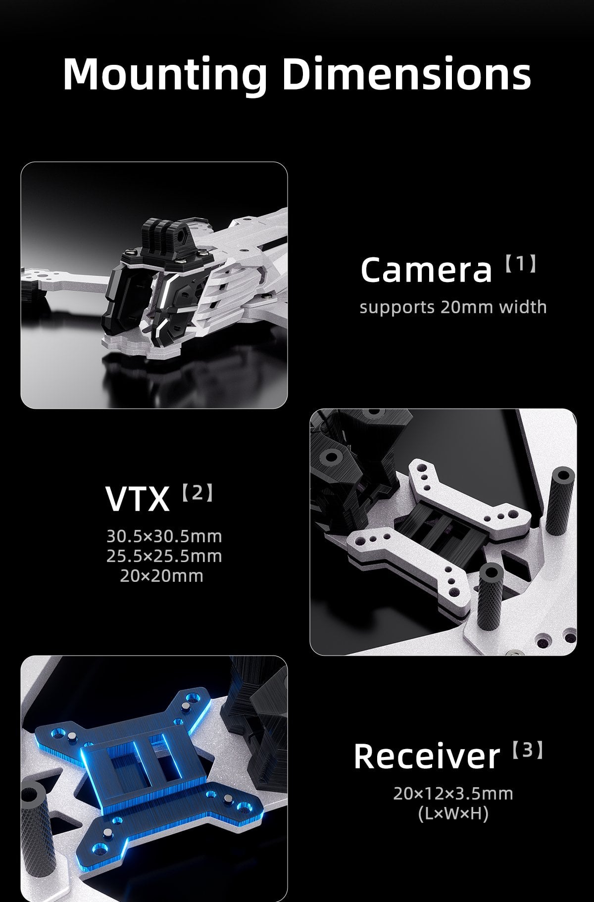 GEPRC Vapor-X6 O4 Pro Holographic White Frame 10 - GEPRC