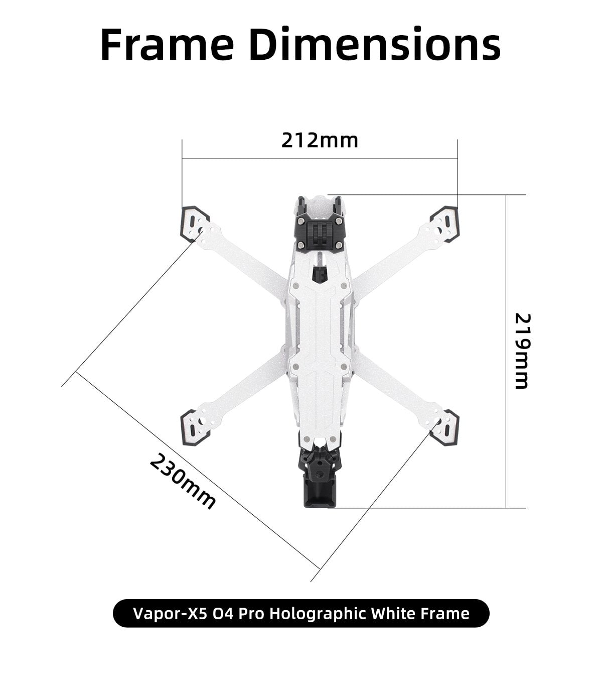 GEPRC Vapor-X6 O4 Pro Holographic White Frame 14 - GEPRC