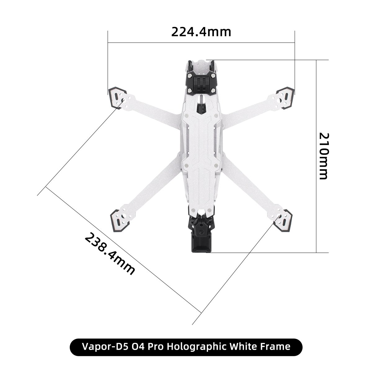 GEPRC Vapor-X6 O4 Pro Holographic White Frame 15 - GEPRC