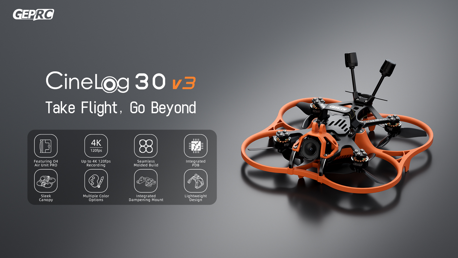 GEPRC Cinelog30 V3 O4 Pro ELRS 2.4G 7 - GEPRC
